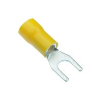 Plastim 4.00-6.00 MM M4 Çatal Tip İzoleli Sarı Kablo Ucu (100 Adet)