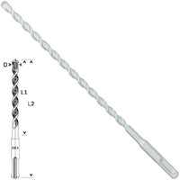 Bosch SDS-Plus-1 Matkap Uç 8x200x260mm Taş Beton