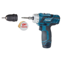 Proter  PST 222 Plus Şarjlı Vidalama Tornavida 12.0 V