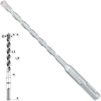 Bosch SDS-Plus-1 Matkap Uç 7x100x160 MM Taş Beton