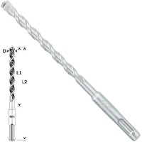 Bosch SDS-Plus-1 Matkap Uç 8x100x160 MM Taş Beton