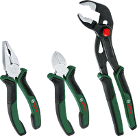 Bosch Pense Seti 3 Parça Premium (Pense - Yan Keski - Boru Anahtarı)