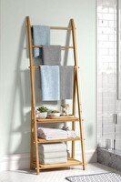 DigitHome Bambu 3 Raflı Havlu Askısı Banyo Düzenleyici Havluluk Organizer DB-0006