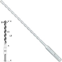 Bosch SDS-Plus-1 Matkap Uç 6x150x210 MM Taş Beton