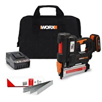 Worx WX842 20Volt/2.0Ah Li-ion 15-50 MM Profesyonel Şarjlı Çivi Çakma Makinesi ve 2700 Adet Yedek Çivi