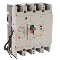 Xkoren 40A 35kA 4 Kutuplu Kaçak Akım Korumalı Kompakt Şalter 125 Kasa - Açtırma Bobinli