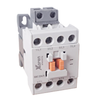 Xkoren 75A 4 Kutup AC Tip 220V 37kW 2NO-2NC 85 Kasa Güç Kontaktörü