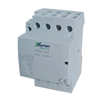 Xkoren 63A 4 Kutup 220V AC 3NO 1NC Modüler Kontaktör (Sessiz)