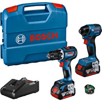Bosch GDR 18V-220C Bits Sıkma - GSR 18V-90C Vidalama + 2x4 Akü Kombi Seti
