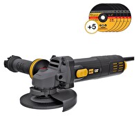 Cat DX37P 750Watt 115 MM Profesyonel Avuç Taşlama - 5 Adet Metal Kesme Taşı