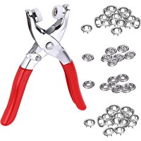 Evimdeyokyok Metal Çıtçıtlı Düğmesi Ve Pensesi - 25 Set