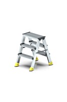 Asvera Safir Serisi 3+3 Basamaklı Çift Çıkışlı %100 Alüminyum Merdiven