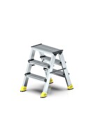 Asvera Yakut Serisi 3+3 Basamaklı Çift Çıkışlı Alüminyum Merdiven