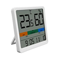 Loyka VGW 23 Kalibrasyon Menülü Sıcaklık Nem Ve Saat Göstergesi Termometre