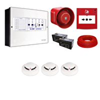 Mavigard Maxlogic 3’lü Konvansiyonel Yangın Alarm Seti 100 Metre Kablo Dahil