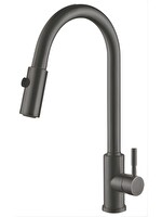 Hafele Pablo Pull Mat Siyah Kuğu Spiralli Mutfak Bataryası