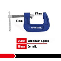 Workpro WP232016 25 MM G Tipi İşkence
