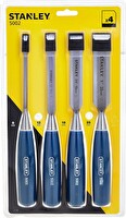 Stanley 0-16-129 İskarpela Takımı 5002 4'lü 6-12-18-25 MM Mavi