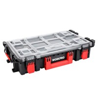 Workpro WP283029 24 L 12 Gözlü Şeffaf Kapaklı İstiflenebilir 56x35x12.5 CM Profesyonel Organizer Takım Çantası