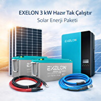 Exelon 3 KW Hazır Solar Enerji Paketi