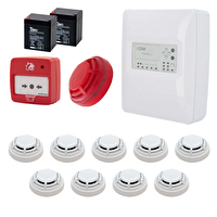 DMTech FP9000L-2-9 Konvansiyonel Sistem Yangın Alarm Seti 9'lu