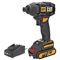 Cat DX71BC 18Volt 2.0Ah Li-ion Tek Akülü 215Nm Kömürsüz Profesyonel Şarjlı Darbeli Tornavida