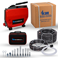 Kammak Profesyonel Gider Açma Makinesi - 16 MM - 22 MM Yaylı Full Set