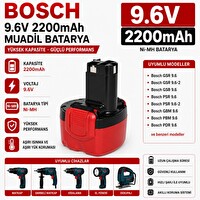 İnfostar Bosch 9.6V 2200 Mah 32609-RT - PSR 960 - PSR 9.6 VE-2 ile Uyumlu Muadil Matkap Bataryası