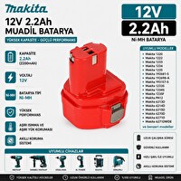 İnfostar Makita 6313DWBE - 6314DWAE - 6314DWDE - 6316DWB ile Uyumlu Muadil Matkap Bataryası