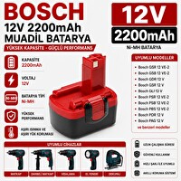 İnfostar Bosch GSR 12V - JAN-55, PAG 12 - PSB 12 VE-2 - PSR 12 ile Uyumlu Muadil Matkap Bataryası