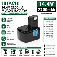 İnfostar Hitachi DH14DL - DH20DV - CJ14DL - C-2 ile Uyumlu Muadil Matkap Bataryası
