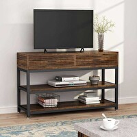 Zizuva Tasarım 120x75x40 CM Çekmeceli Ceviz TV Sehpası