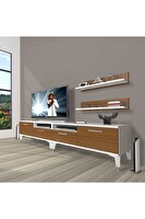 Decoraktiv EKO 220R MDF Silver Beyaz - Ceviz TV Sehpası