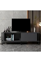 BMdekor TV Sehpası Rosso Antrasit Siyah 150 CM
