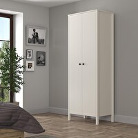 Wood'n Love Venezia 2 Kapaklı Ahşap Ayaklı Gardırop Askılıklı - Minifiks - Aytaşı