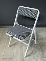 Hey Modüler Mobilya Katlanır Sandalye Kazayağı Beyaz