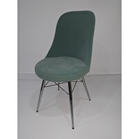 Bengi Ticaret Sandalye 12451 Gonca Döküm Sünger Metal Nikelaj Ayak Babyfac Kumaş Döşeme El Yapım