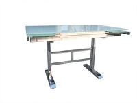 Bengi Ticaret Masa 17988 Temper Kırılmaz Cam Lazer Yapıştırma Metal Nikelaj Ayak Açıl El Yapım