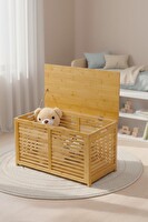 DigitHome DB-0032 Bambu Oyun Odası Düzenleyici Oyuncak Dolabı