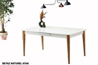 Sweet Home 80x130 Ortadan Açılır MDF Mutfak Salon Yemek Odası Masası Ceviz