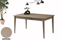 Sweet Home 60x100 Ortadan Açılır MDF Mutfak Salon Yemek Odası Masası Cappicino