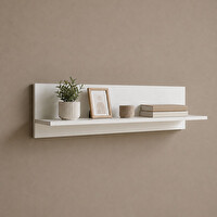 Adore Mobilya Beyaz 90x25x20 CM Dekoratif Duvar Rafı