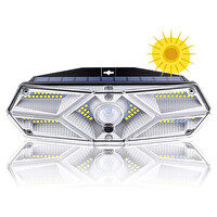 Greentech Güneş Enerjili Hareket Sensörlü 6 Taraflı 104 Led Aydınlatma / GT-SL13