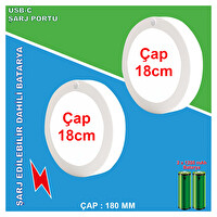 Greentech GT-CL05- Şarjlı Hareket Sensörlü LED Aydınlatma 2 Adet