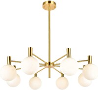 Avize Pazarı Brass Pirinç 8'li Sarkıt Avize