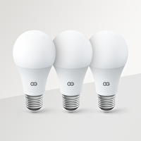 Günsan 7W E27 Sarı Işık 3000K 600 Lümen LED Ampul 3 Adet