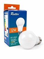 Rutter RT-1021 12W Led Ampul Sarı 3000K E27 Led Lamba