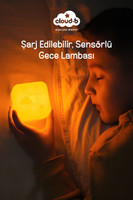 Cloud B Space Şarj Edilebilir Sensörlü Gece Lambası 7x7cm
