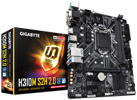 Gigabyte H310M S2H 2.0 SATA M2 DDR4 2666 MHz USB 3.1 DVI VGA HDMI SES G.LAN 1151p Anakart