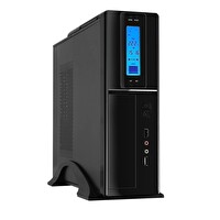 Frisby FC-S6040B Dijital Göstergeli USB 2.0 300 W Kulplu Slim Tower Micro ATX Bilgisayar Kasası